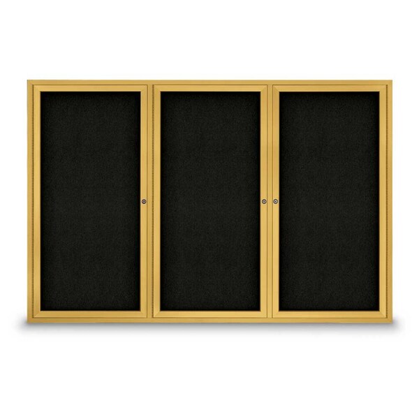 Sliding Door Indoor Enclosed Corkboard, 9